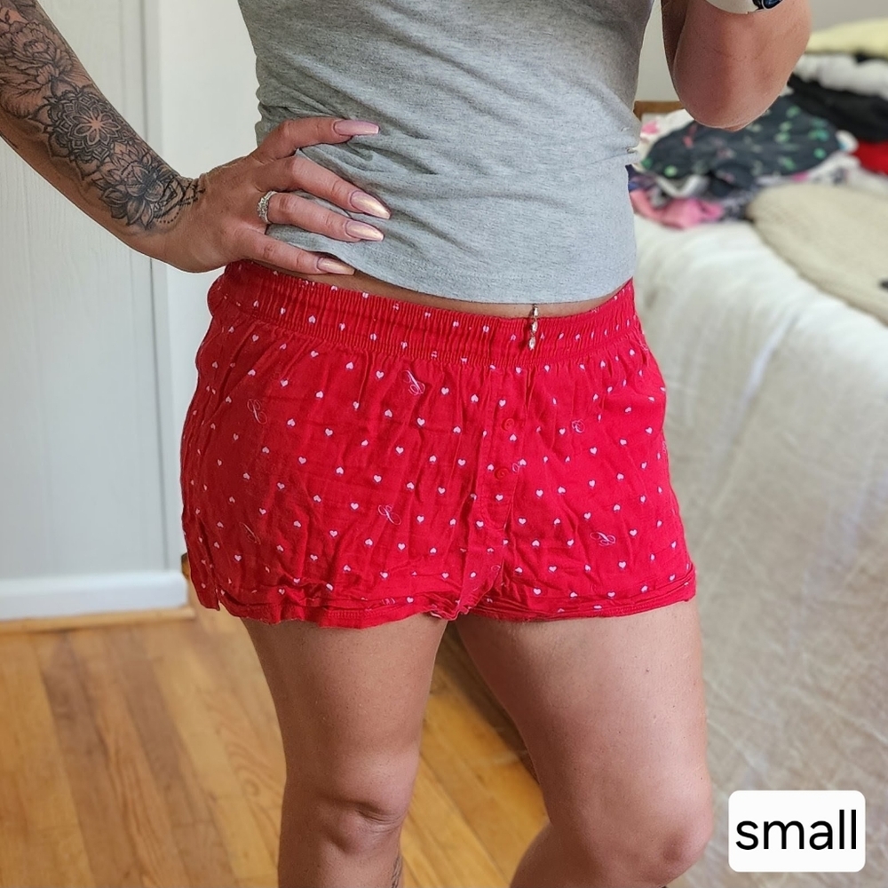 Victoria's Secret PINK | Heart Boxy Pajama Shorts